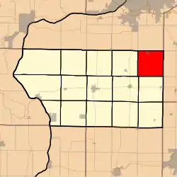 Location in Mercer County