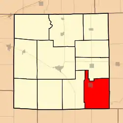 Location in Jasper County