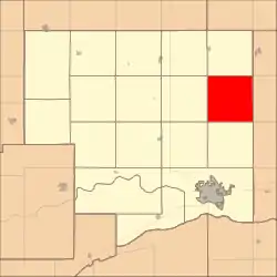 Location in Platte County