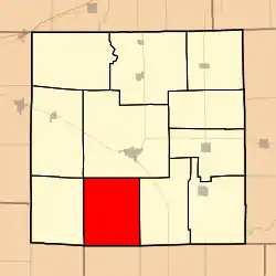 Location in Jasper County