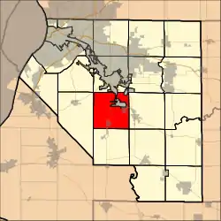 Location in St. Clair County