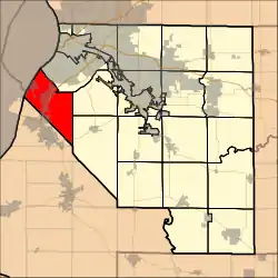 Location in St. Clair County