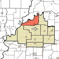 Location within Gibson County