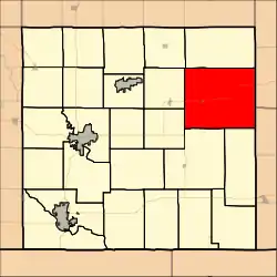 Location in Cowley County