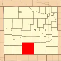 Location in Custer County