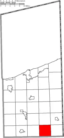 Location of Wayne Township in Ashtabula County