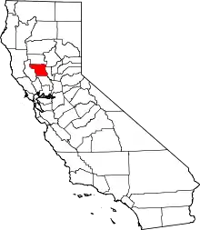 Location in the state of California