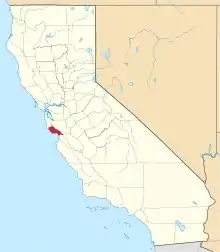 Location in the state of California