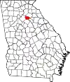 State map highlighting Barrow County