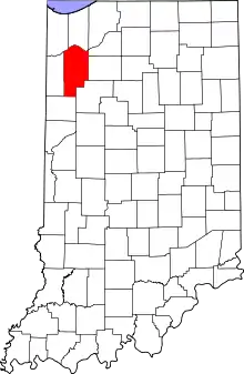 Location in the state of Indiana