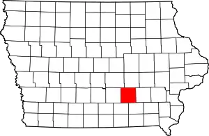 Mahaska County map