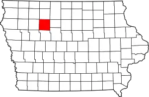 State map highlighting Pocahontas County