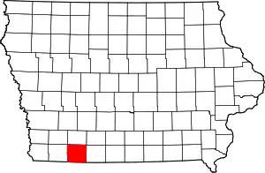 State map highlighting Taylor County