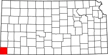 State map highlighting Morton County