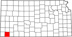 State map highlighting Stevens County