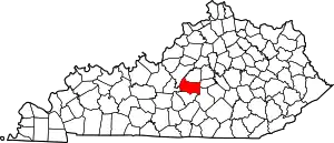 State map highlighting Marion County