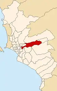 Location of Ate in Lima