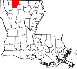 Location within the U.S. state of Louisiana