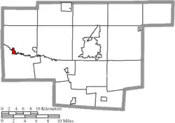 Location of LaRue in Marion County