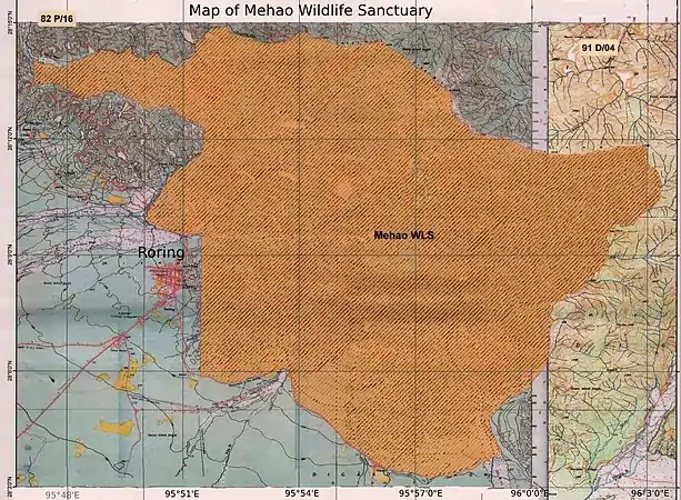 Map of Mehao WL Sanctuary