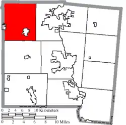 Location of Newberry Township in Miami County