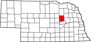 State map highlighting Boone County