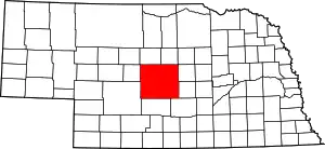 State map highlighting Custer County