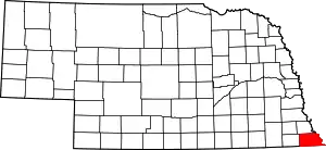 State map highlighting Richardson County