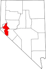 State map highlighting Lyon County