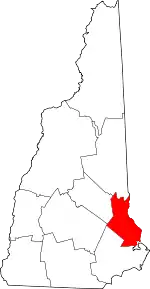 Strafford County map