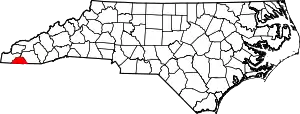 State map highlighting Clay County