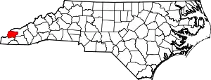 State map highlighting Graham County