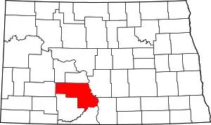 Morton County map