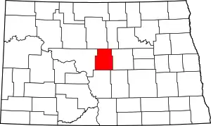 State map highlighting Sheridan County