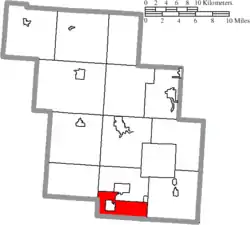 Location of Coal Township in Perry County