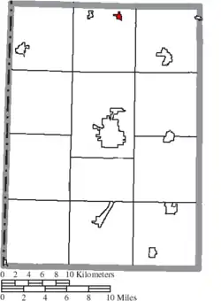 Location of West Manchester in Preble County