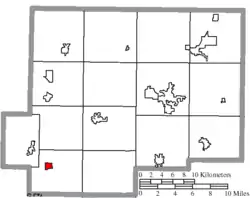 Location of Fort Jennings in Putnam County