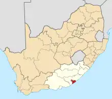 Buffalo City within South Africa