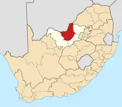 Ngaka Modiri Molema District within South Africa