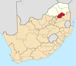 Sekhukhune District within South Africa