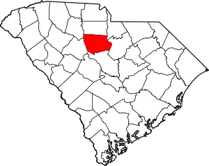 State map highlighting Fairfield County