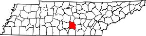 State map highlighting Coffee County