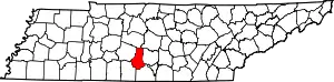 State map highlighting Marshall County