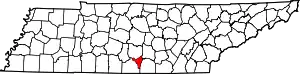 State map highlighting Moore County