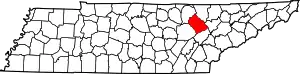 State map highlighting Morgan County