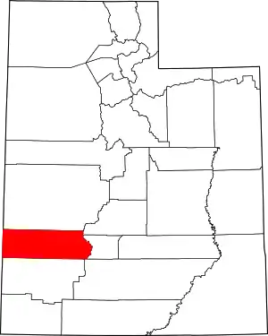 State map highlighting Beaver County