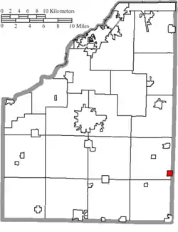 Location of Risingsun in Wood County