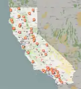 Fire camps in California