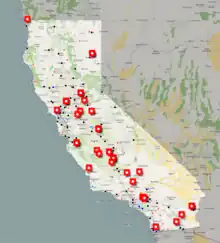 State prisons in California