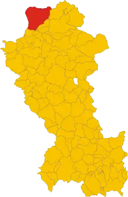 Melfi within the Province of Potenza